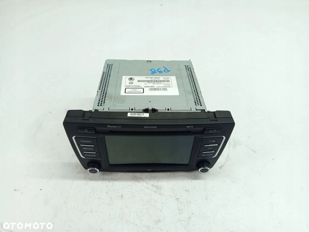 RADIO WYŚWIETLACZ CD SKODA OCTAVIA II YETI 5L RAPID 1Z0035156M - 1