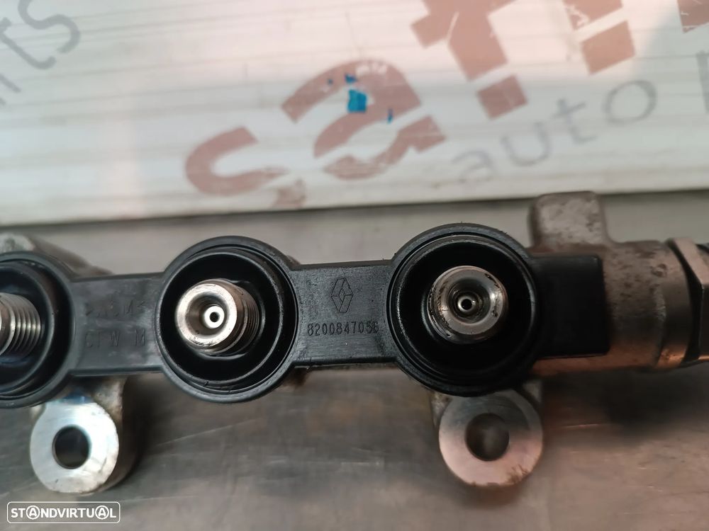 REGUA / RAMPA DE INJECÇÃO COM VALVULA RENAULT TRAFIC / OPEL VIVARO 2.0DCI 0445214251 175212190R H8200839258 - 4