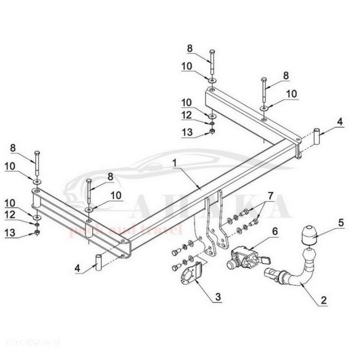 Hak Holowniczy Automat Do Audi A4 B8 Avant Kombi 2008-2015 - 3
