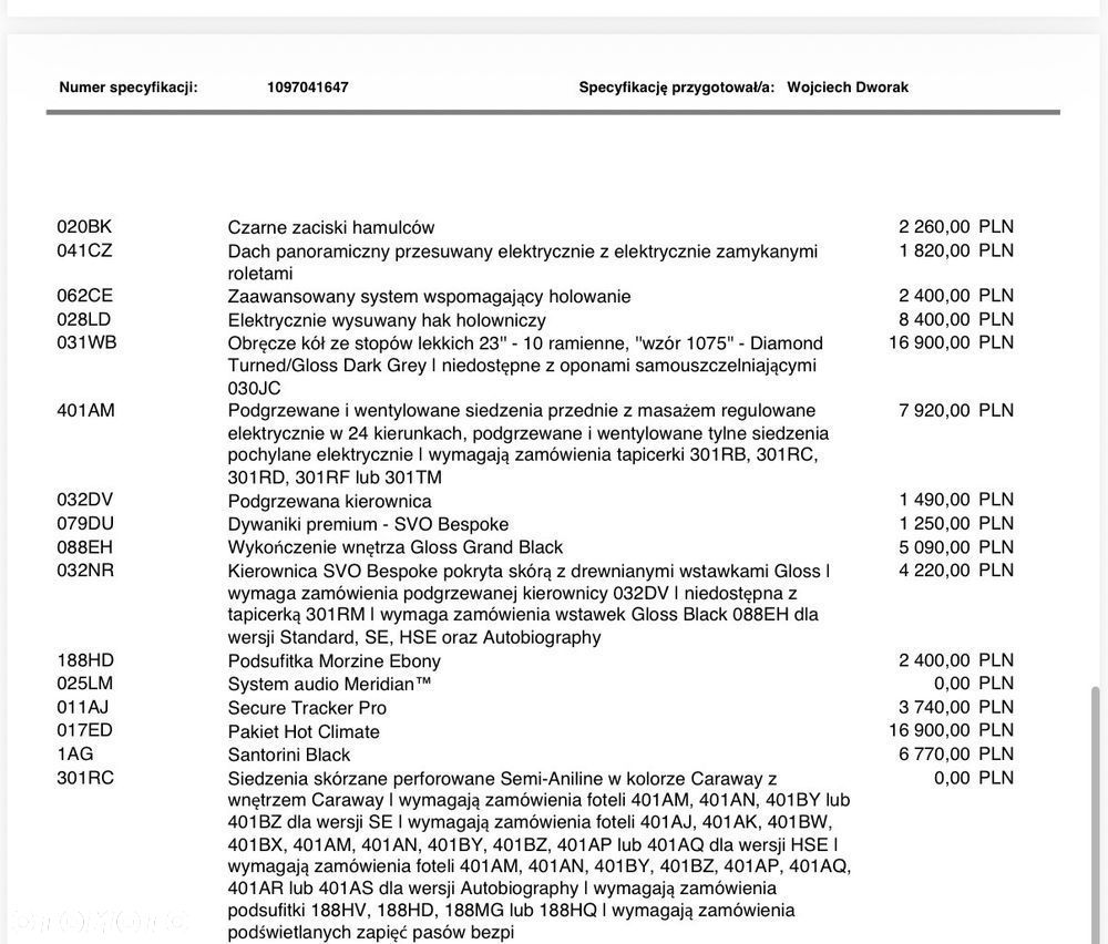 Używany Land Rover Range Rover 2023 - 665 000 PLN, 35 000 km - Otomoto.pl