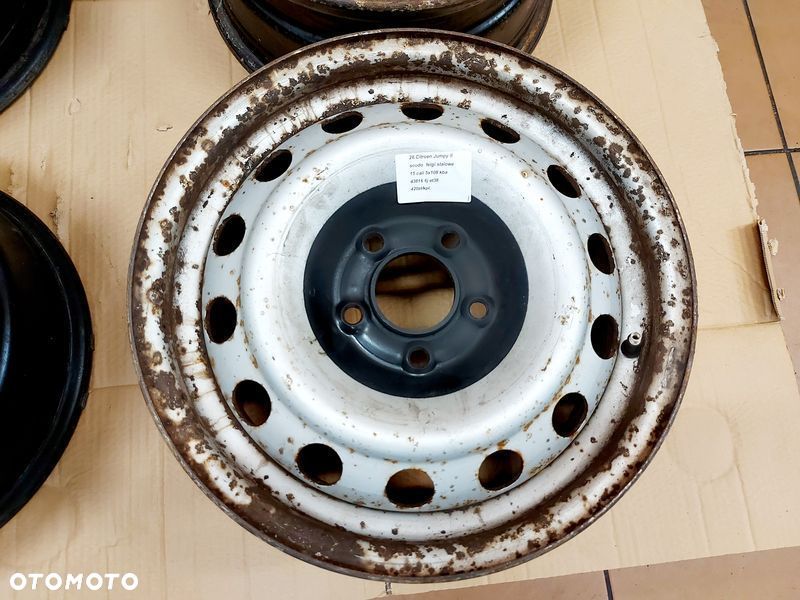 citroen jumpy ii scudo ii felgi stalowe 15 cali 5x108 kba43816 6j et38 - 2