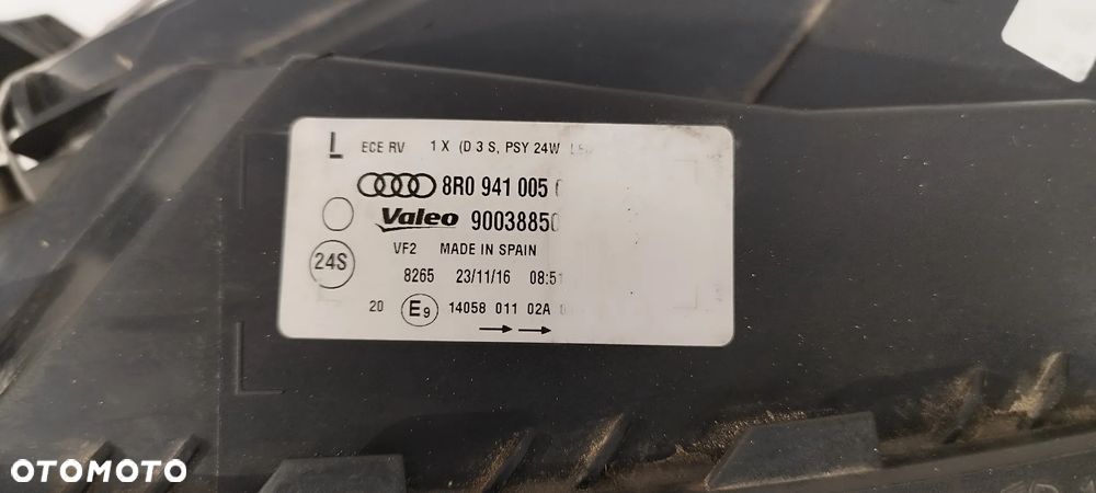 Lampa Przednia Lewa Audi Q5 8R0 Lift 2012- Bi xenon Led Nieskrętny 8R0941005C - 6