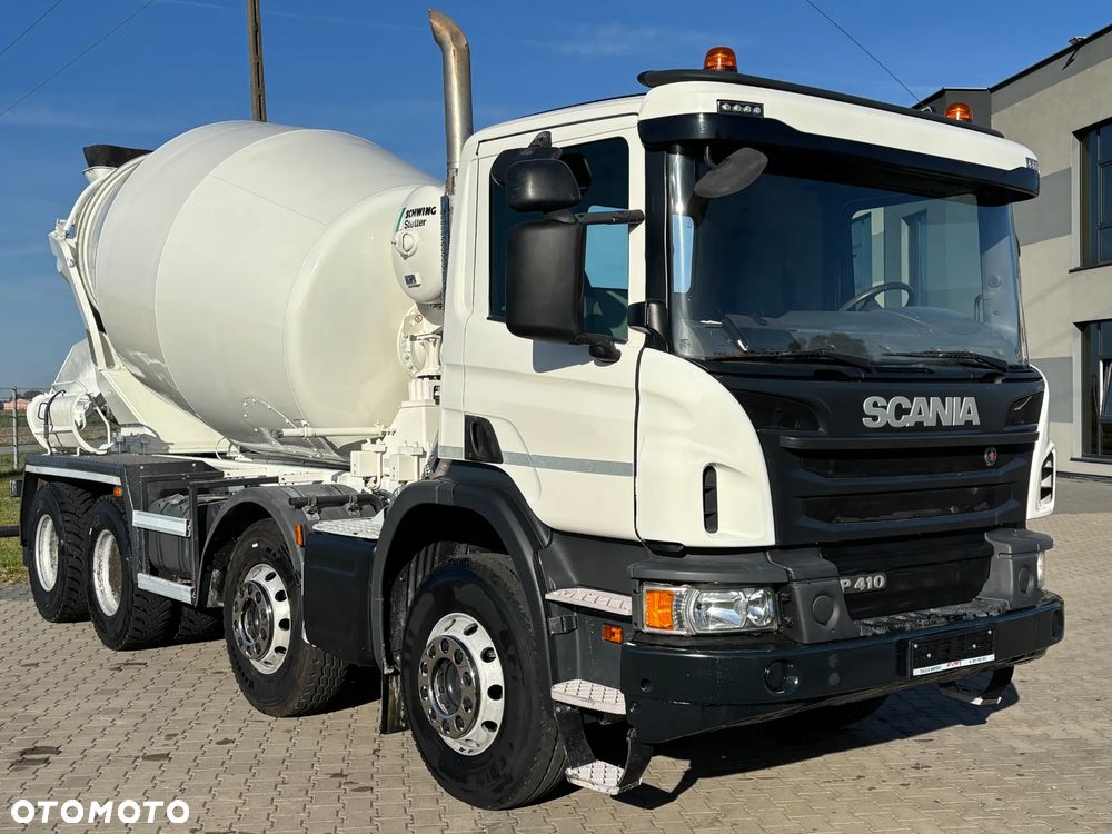 Scania P 410 8x4 betonomieszarka, gruszka , SCHWING STETTER AM 9 , 9m3 , nowe opony , - 8
