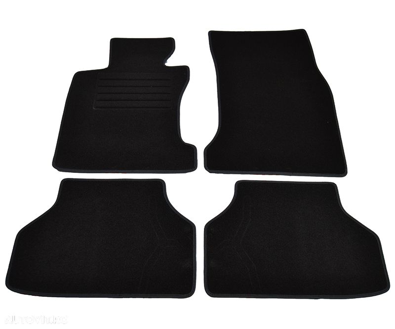 Covorase mocheta BMW Seria 5 E61 SW 4/2004-5/2010 si Seria 5 E60 4usi 07/2003-12/2009 Negru , set de 4 bucati - 1