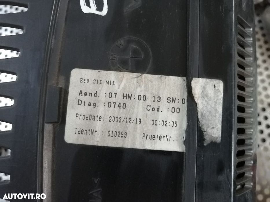 Display Navigatie Bmw E60 E61 6,5 Livram Oriunde Display Navigatie Bmw E60 E61 6,5 Livram Oriunde - 6