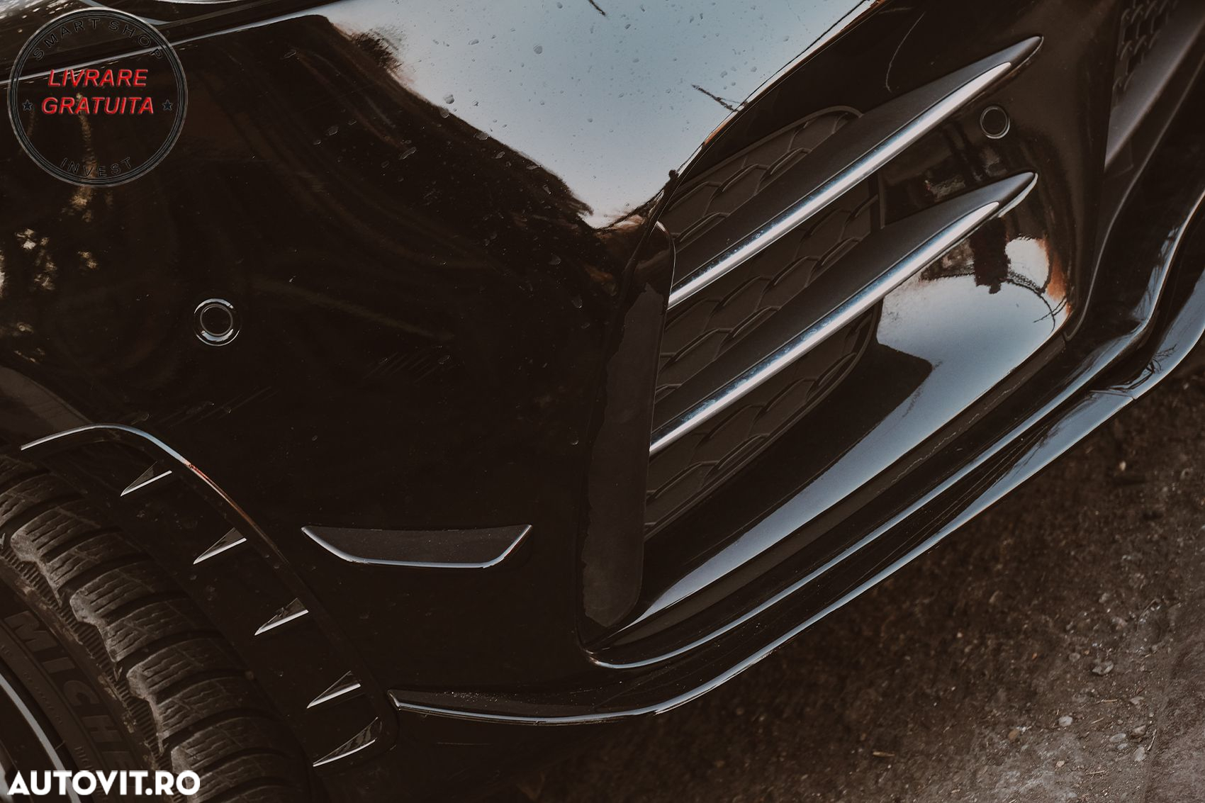Lip Bara Fata Mercedes A-Class W177 V177 Sport-Line / A35 (2018-2022) Negru- livrare gratuita - 15