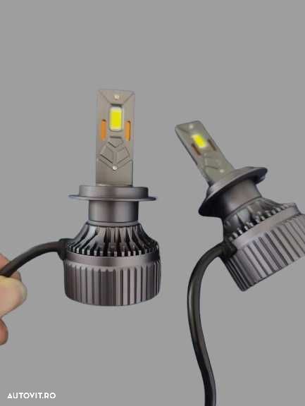 Set 2 Becuri LED Led-uri AUTO Moto H7 Canbus 120W/set 6000K ALB - 5