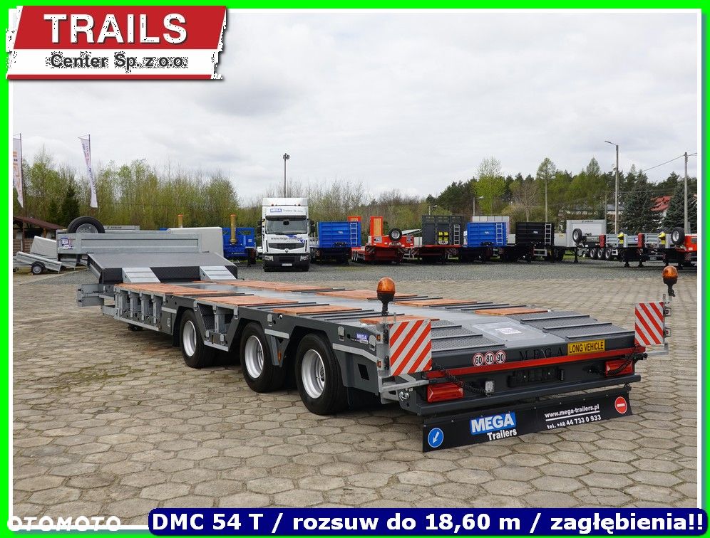 Mega Naczepa 40 T ład. oś skrętna, pokład 9,50 m !!! - 3