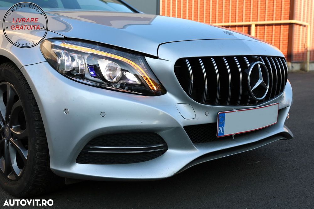 Grila Centrala Mercedes C-Class W205 S205 C205 S205 (2014-2018) GT-R Panamericana - livrare gratuita - 11