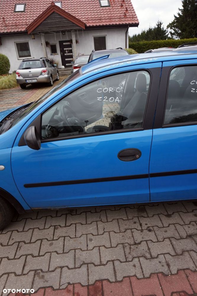 DRZWI PRZEDNIE LEWE CORSA C III 5D HB Z20A  NIEBIESKI OPEL 1999-2003 - 1