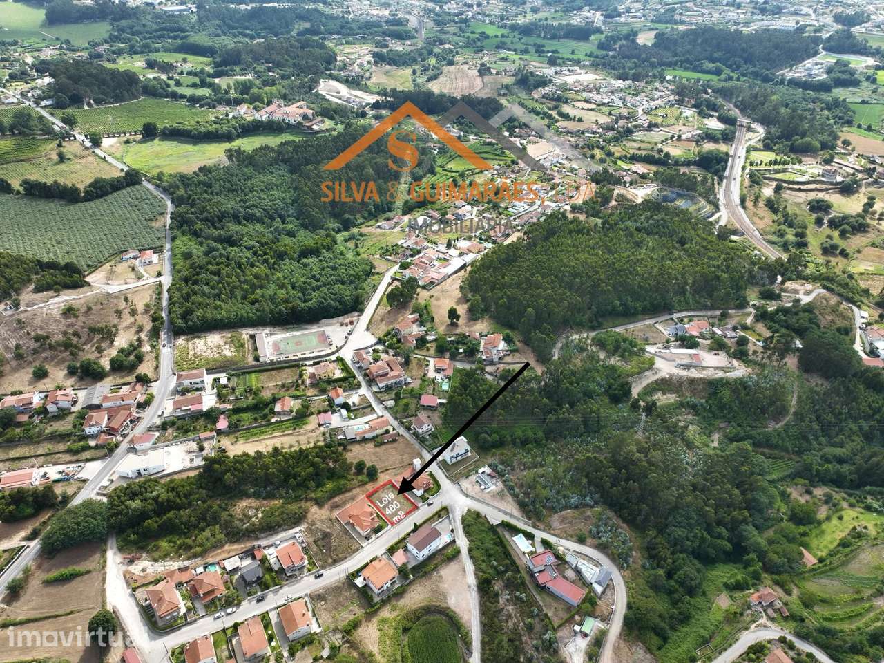 Terreno com 480 m² em Bustelo, Penafiel - Grande imagem: 3/5
