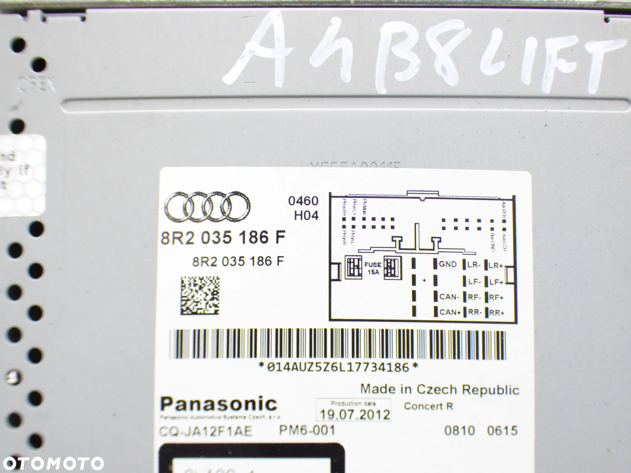 AUDI A4 B8 LIFT RADIO ODTWARZACZ CD MP3 8R2035186F GORLICE - 3