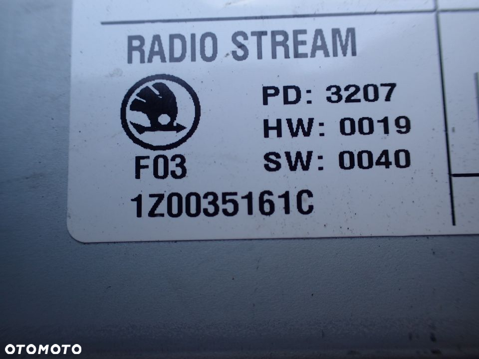 RADIO CD MP3 ORYGINAŁ SKODA OCTAVIA II 1Z0035161C - 3