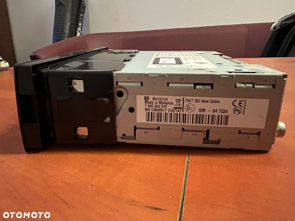RADIO FABRYCZNE RADIOODTWARZACZ OPEL COMBO D FIAT DOBLO 7355124860 7649354516 - 4