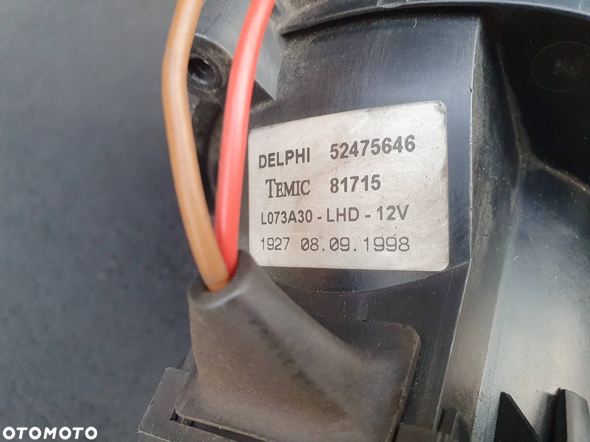 OPEL ASTRA G 2 II WENTYLATOR DMUCHAWA NAWIEWU 52475646 DELPHI Z REZYSTOREM OPORNIKIEM - 5