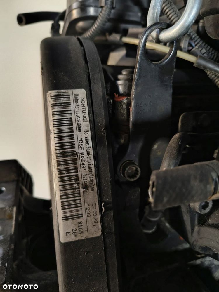 SILNIK KOMPLETNY VW SEAT SKODA AUDI 1.6 8V BGU BSE - 2