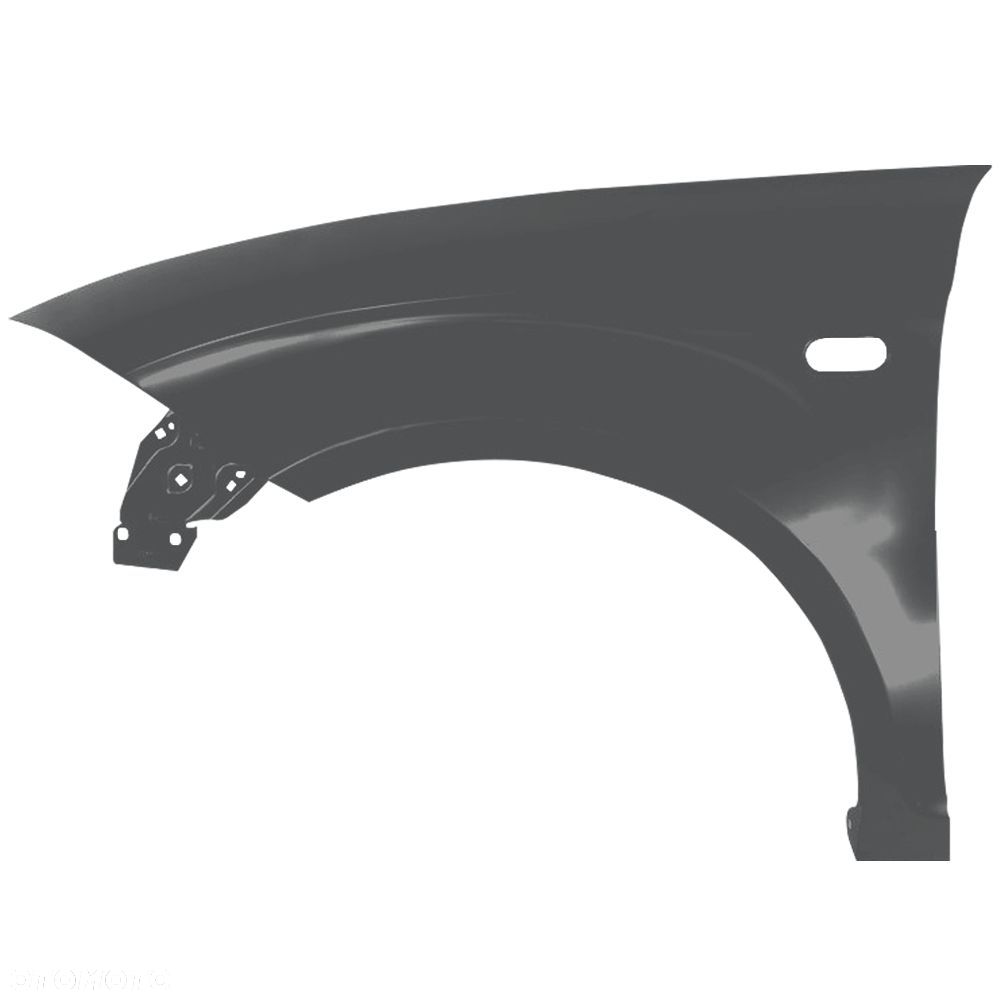 BLU Błotnik SEAT ALTEA 5P1 LS9N lewy czarny 04-15 przód ocynk SchwarzTinta - 2