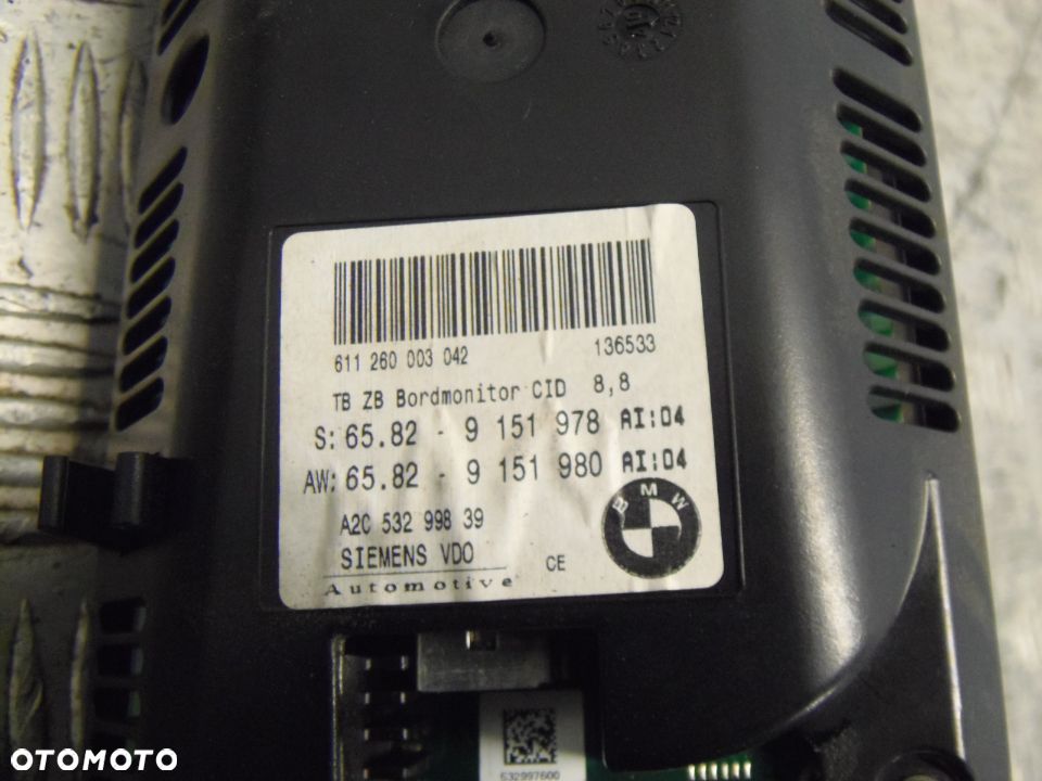 Wyświetlacz nawigacja Komputer BMW e60 A2C53112979 - 5