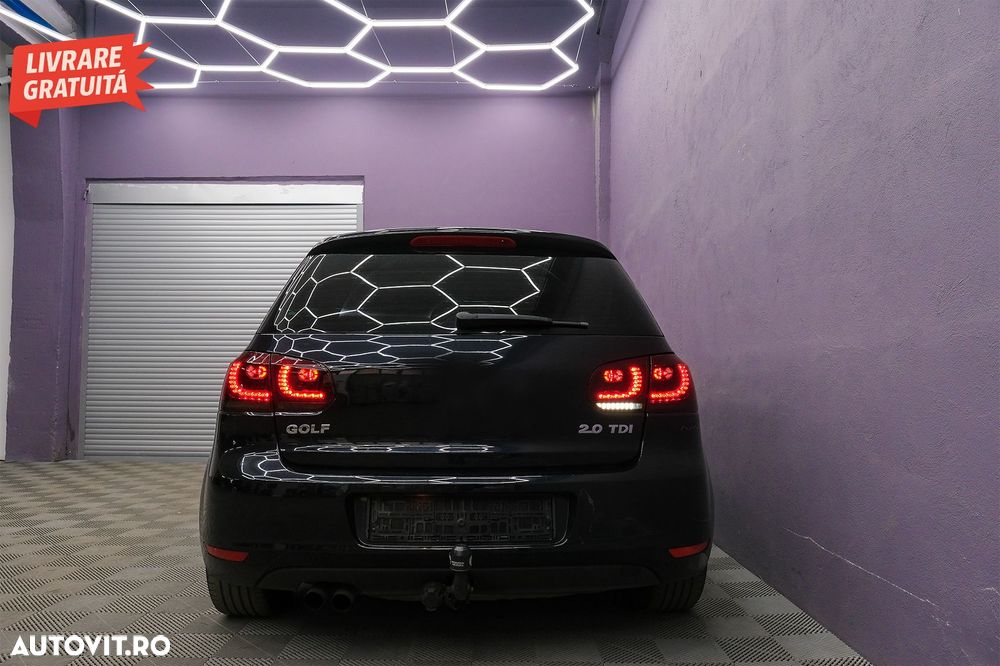 Stopuri Full LED VW Golf 6 VI (2008-2013) R20 Design Rosu Fumuriu cu Semnal Dinami- livrare gratuita - 19