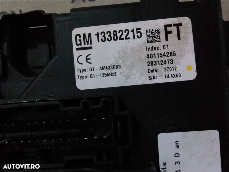 tablou sigurante opel corsa d 1.3 d an fabr. 2014 - 1