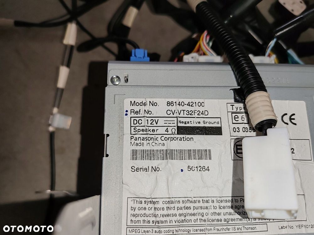 Nawigacja radio oryginalne 86140-42100 86840yy130 Toyota RAV-4 IV 12-15 - 5