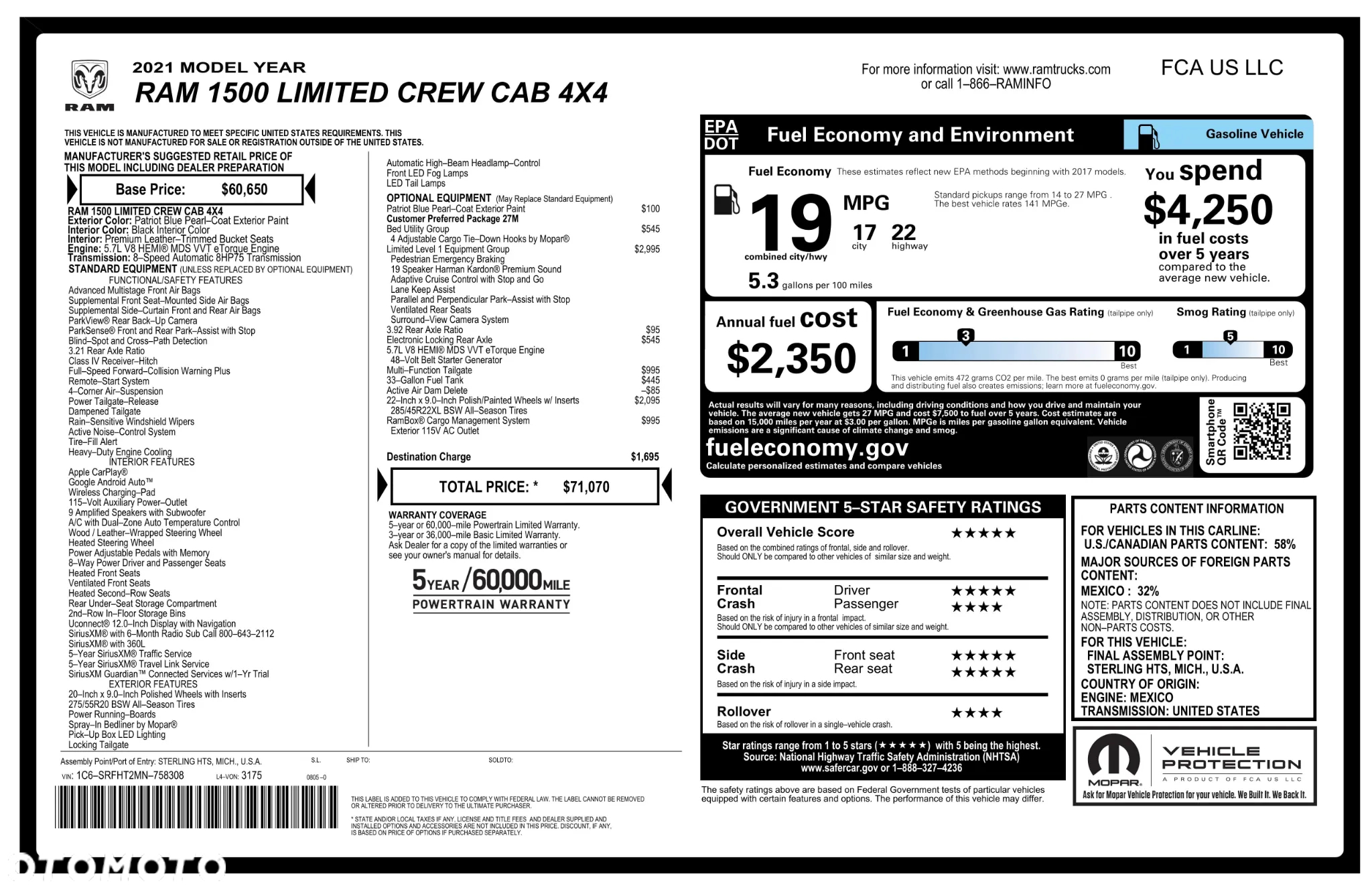 RAM 1500 Crew Cab Limited - 33