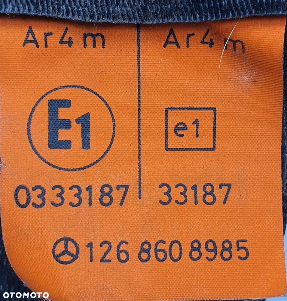 PAS PRAWY TYŁ TYLNY MERCEDES W126 1268608985 - 2