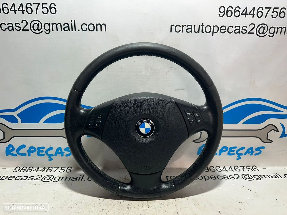 Volante Completo Pele Original Multifunções Comandos BMW Serie 1 3 X1 E83 6764547 - 1