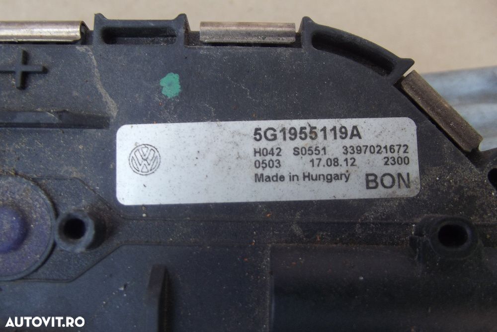 Motoras stergatoare VW Golf 7 an 2013-2018 ansamblu stergatoare Golf 7 - 3