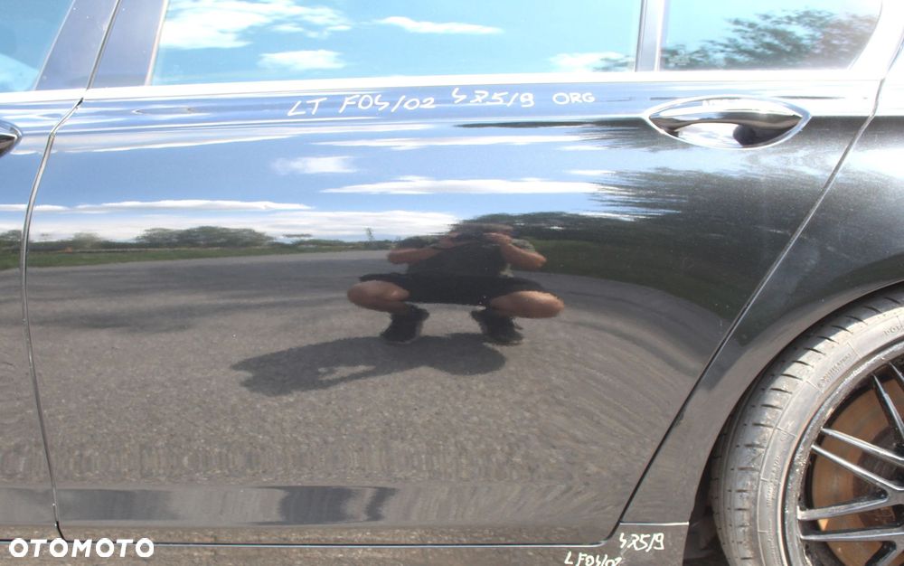 DRZWI LEWY TYŁ BMW F01 LONG F02 F04L ORG 475 BLACK SAPPHIRE - 3