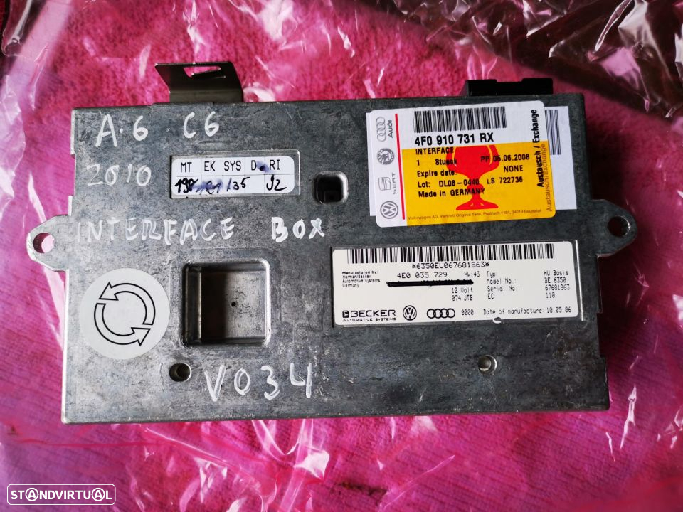 AUDI A6 C6 A8 MODULO INTERFACE Box - V034 - 6