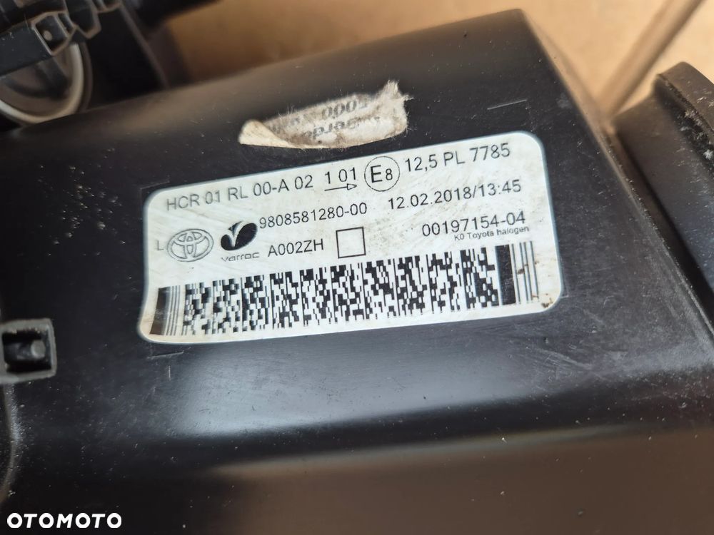 Toyota Proace lampa lewa 2016-.Zwykła. EU. - 7