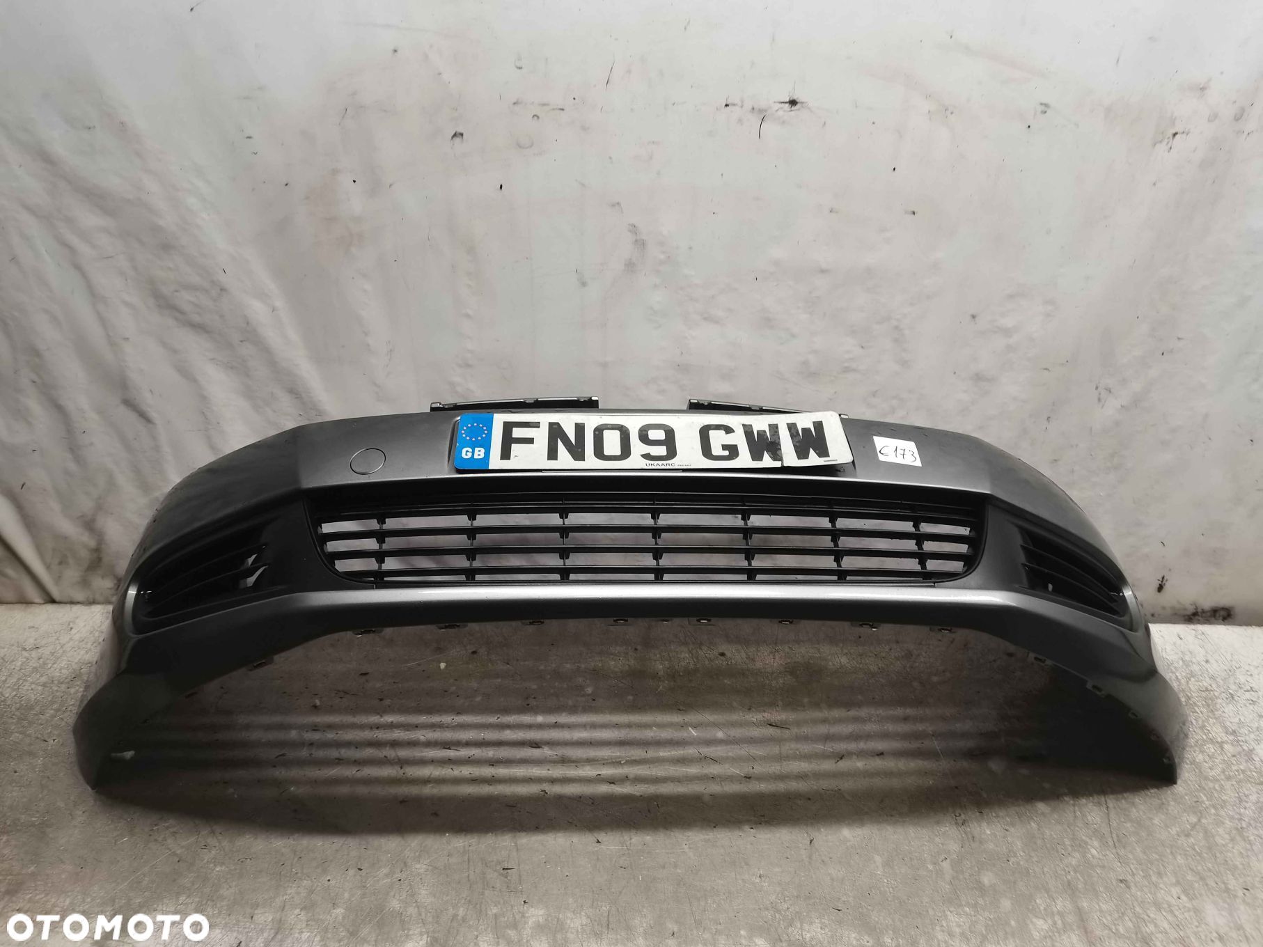 ^ ZDERZAK PRZÓD PRZEDNI VW VOLKSWAGEN GOLF 6 VI LA7T SZARY GRAFITOWY - 1