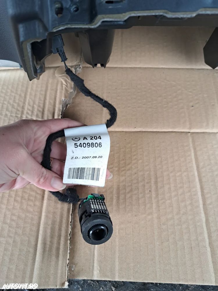 Plansa bord cu airbag sofer senzor temperatura habitaclu si grile ventilatie laterale Airbag volan Originale Mercedes C-class W204 Facelift 2011-2015 - 4