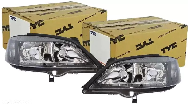 Reflektor Przedni OPEL ASTRA II G 1998-2009 Czarny Nowy