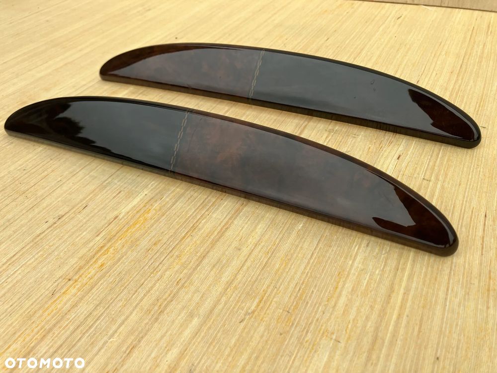 DEKORY LISTWY BMW E65 V12 760I RARYTAS Z PASKIEM FOTELI TYŁ PLECKI DREWNO - 5