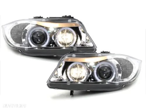 Faruri Angel Eyes pentru Bmw E90/E91 - 2