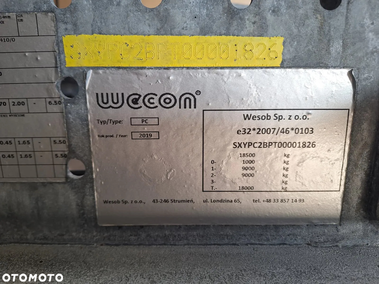 Wecon / NACZEPA PODKONTENEROWA / 2019 - 18