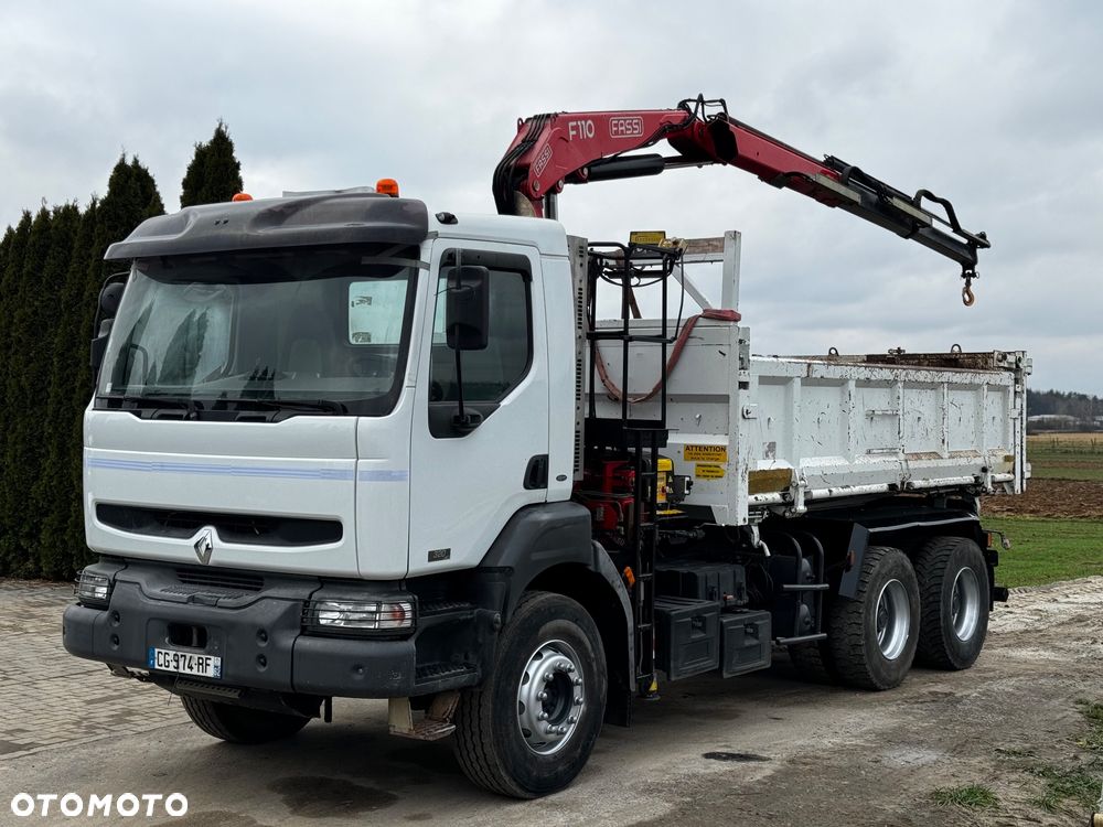 Renault KERAX 320 DCI 6X4 // DŹWIG HDS FASSI F110A RADIO PILOT // - 6