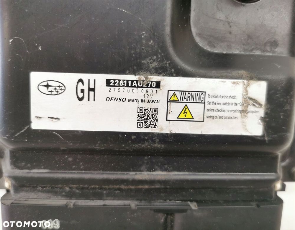 KOMPUTER SILNIKA STEROWNIK SUBARU LEGACY IV 2.0 D 22611AU270 275700-0991 GH - 2