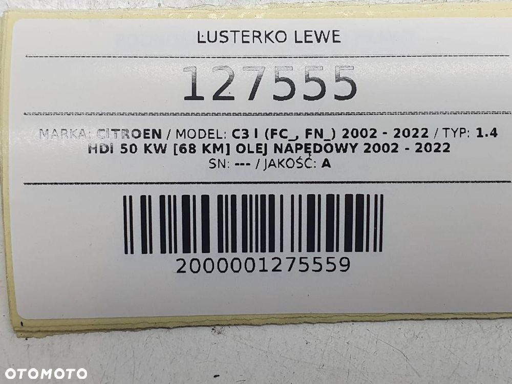 LUSTERKO LEWE CITROEN C3 I 2008 LIFT 3 PIN EUROPA - 8