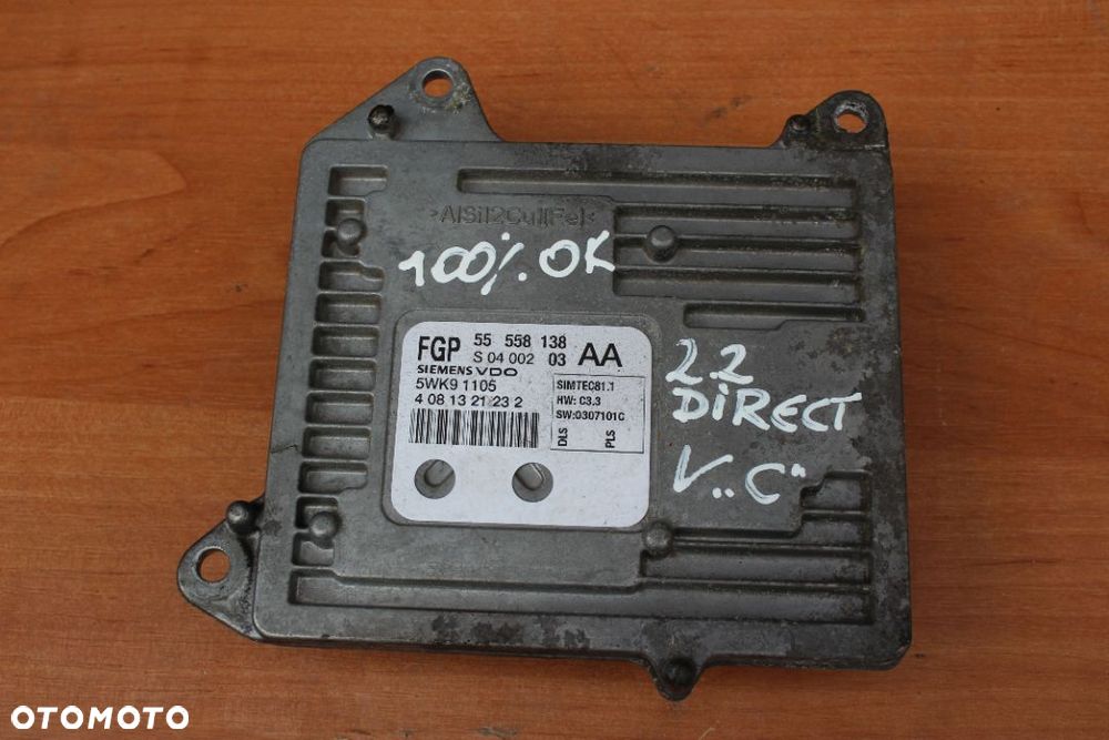 STEROWNIK SILNIKA OPEL VECTRA C 2.2 16V Z22YH 155KM 55558138 - 1