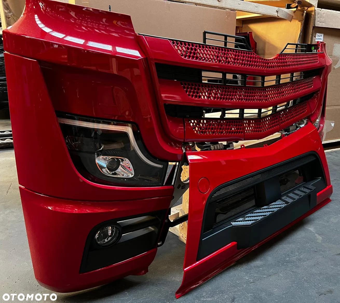 MERCEDES ACTROS MP5 MP4 PRZÓD ZDERZAK REFLEKTORY MASKA GRILL NAROŻNIKI - 4
