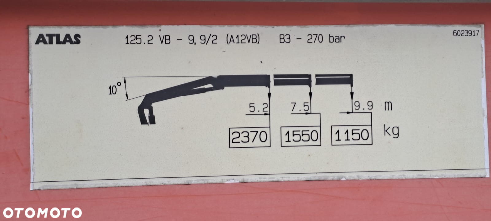 Mercedes-Benz Pojazd ciężarowy Mercedes Benz 1831 zabudowa skrzynia + HDS - 8