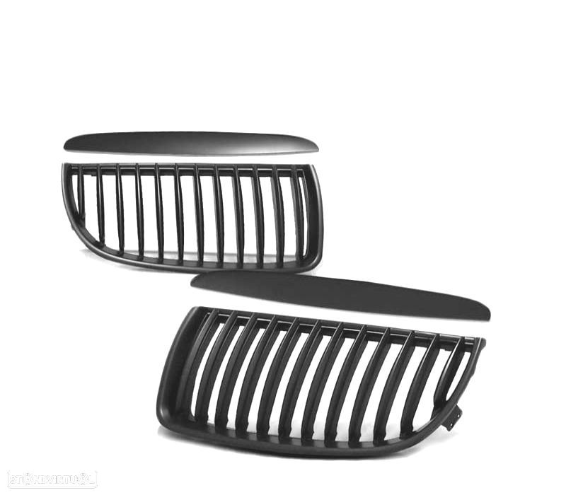 GRELHAS BMW E90 E91 05-08 LOOK M PERFORMANCE PRETO BRILHANTE + FRISOS - 2