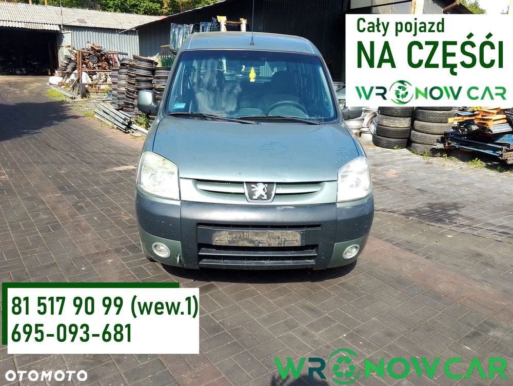 Peugeot Partner I FL (02-10r.) 1.4 B 74KM. Silnik KFW Skrzynia 20CP37 lakier LQE.Cały na części. GWARANCJA !!! - 1