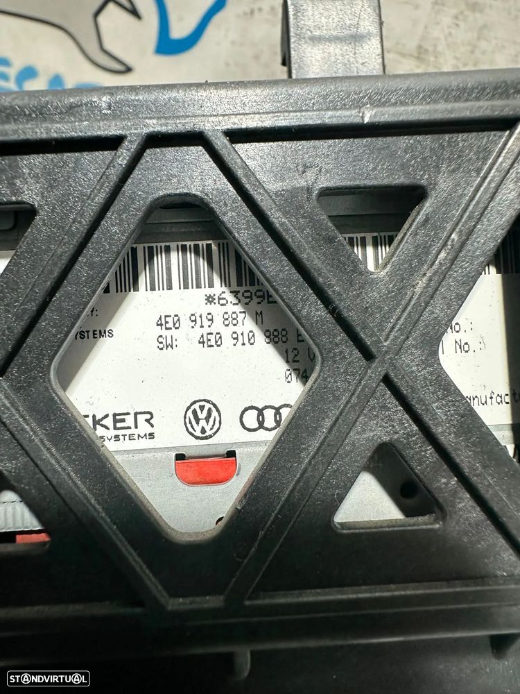 .Sistema Multimédia Leitor CD DVD Audi Navigation NAVI 4E0919887M 2005 - 2017 - 8