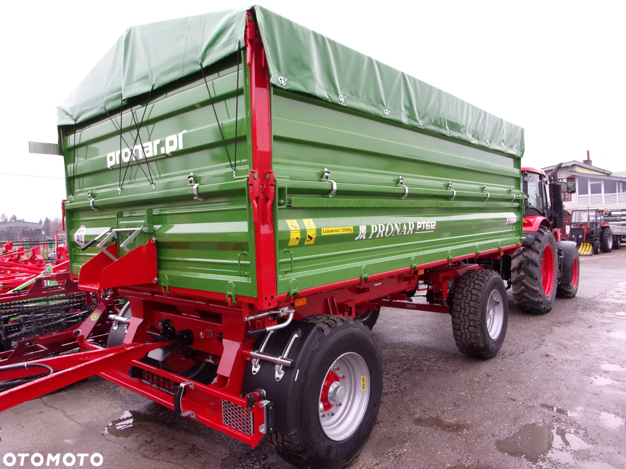 Pronar Przyczepa dwuosiowa PT612 - 12 ton wywrotka z trójstronnym wywrotem - 13