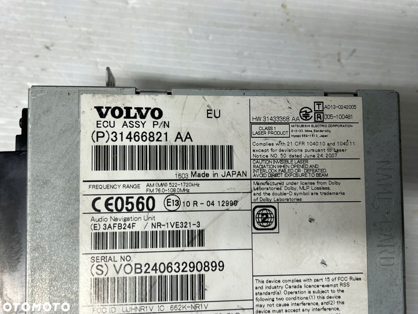 VOLVO S80 II V70 III RADIO NAWIGACJA LIFT 31466821 - 7