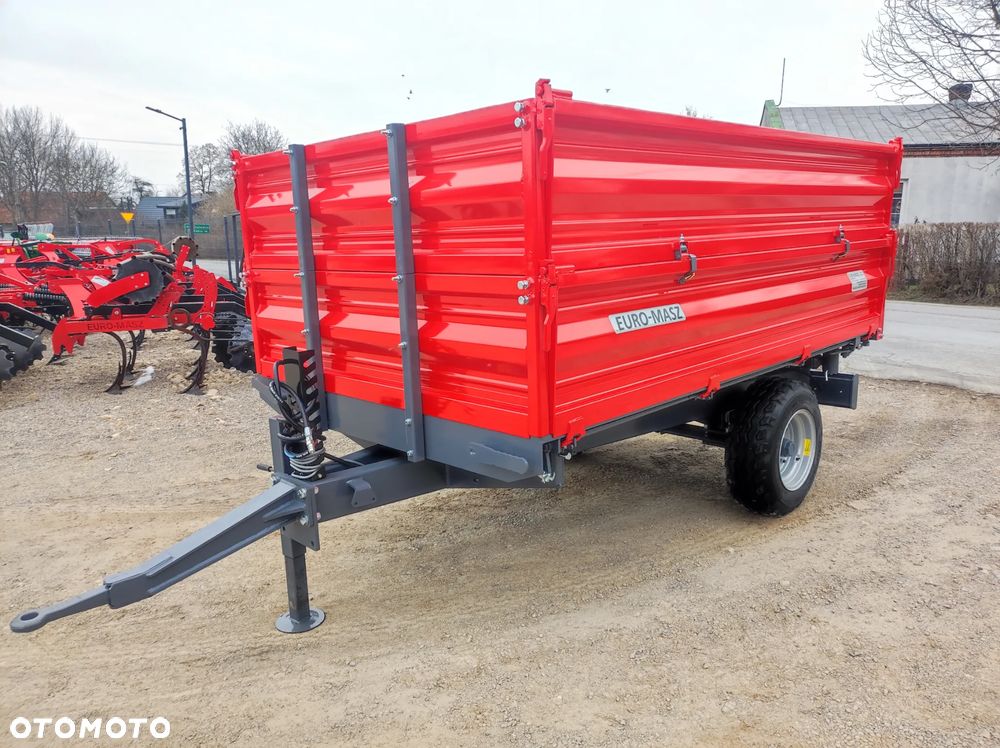 przyczepa rolnicza 3t wywrotka / euro-masz / zsyp / hamulce /nadstawy/ jednoosiowa - 15